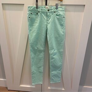 Vineyard Vines mint Green corduroy Skinny Jeans size 0